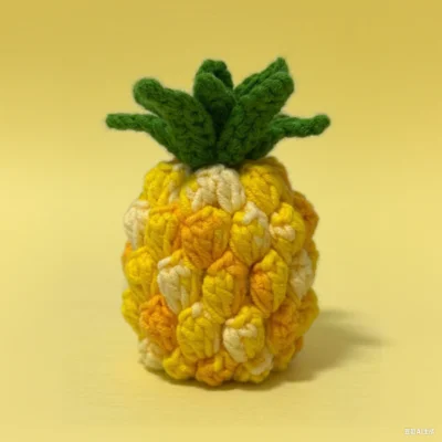 ombre crocheted pineapple
