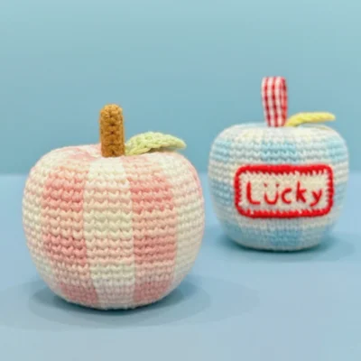 two crochet apple