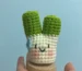 crochet green onion on stand